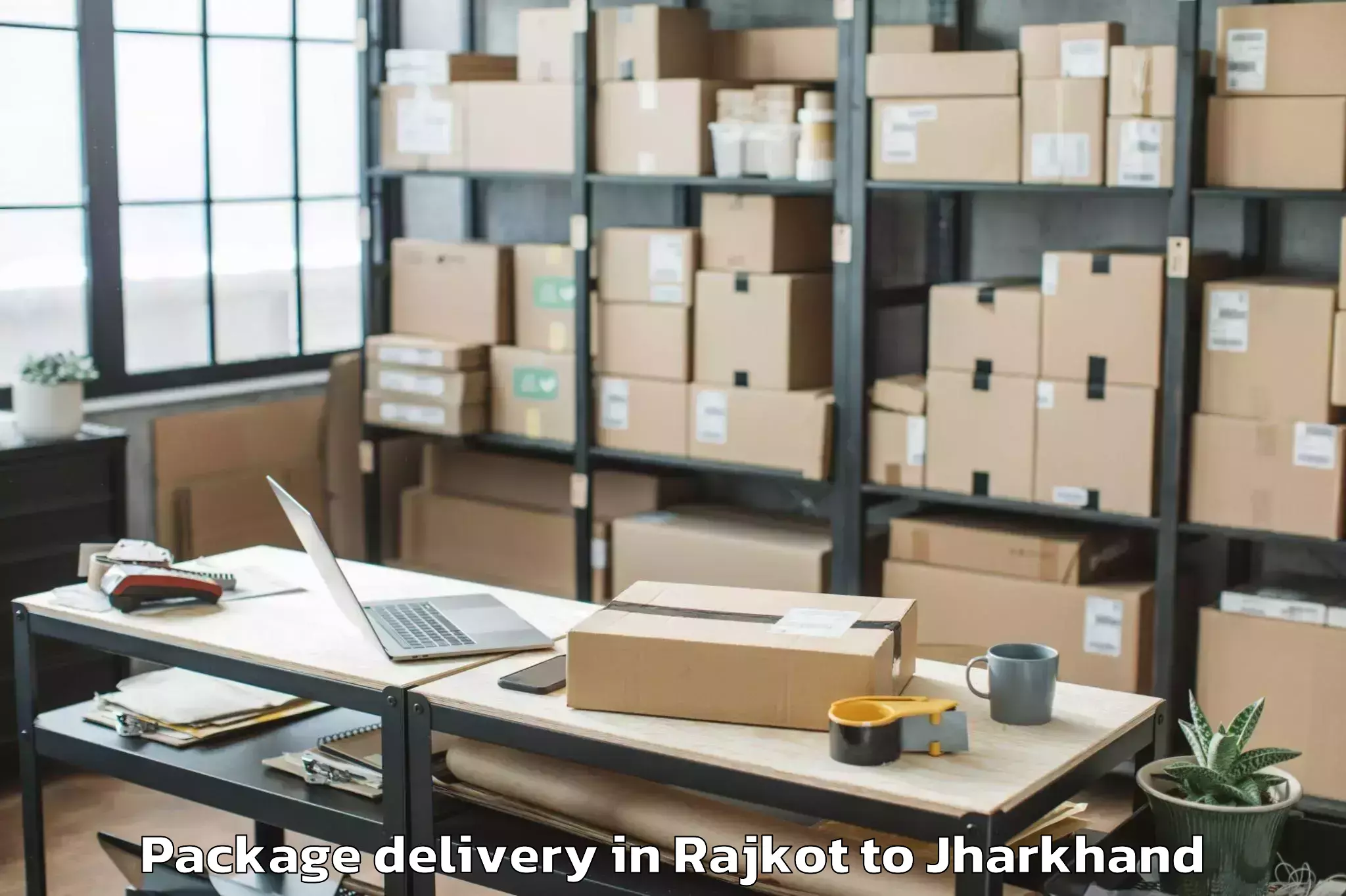 Hassle-Free Rajkot to Padma Hazaribagh Package Delivery